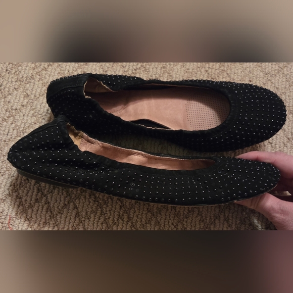Corso Como Black Studded Ballet Flats | Size 9.5 (Fits Like 9) - Picture 3 of 8
